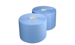 Papier essuie-tout, - 2 ply - 360m x 22.5cm, bleu (=2 rlx)